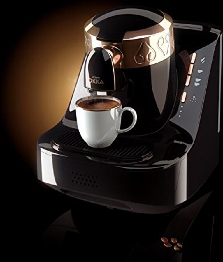 Compact Turks Koffiezetapparaat met Zelfreiniging en 3 Cupmaten