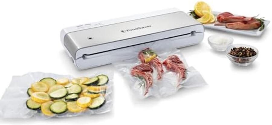 Compact Vacuum Sealer voor Sous Vide en Lucht Dichte Voedselopslag Wit