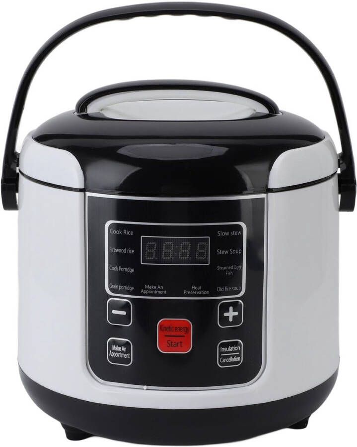 Compacte 2L Autorijstkoker met Automatische Warmhoudfunctie 12V Stoomkoker voor Reis