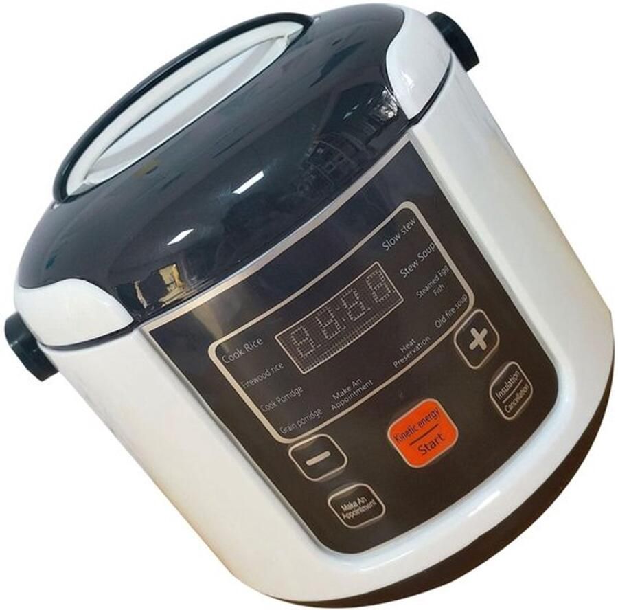 Compacte 2L mini rijstkoker Mini rijstkoker 2L Warmhoudfunctie Kleine elektrische rijstkoker Reisrijstkoker Warmhoudfunctie Kleine elektrische rijstkoker (24V) - Foto 1