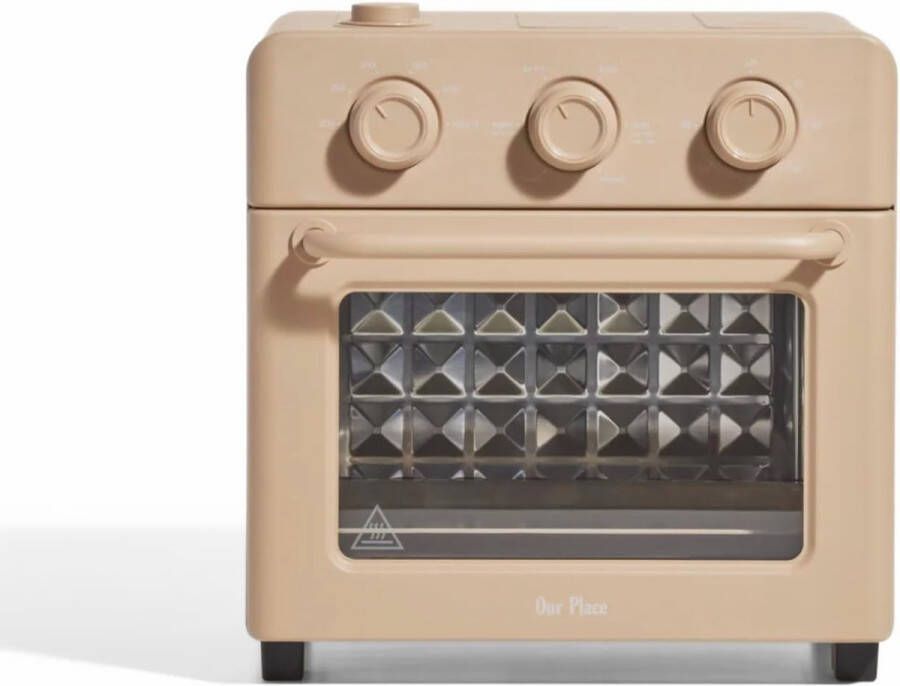 6-in-1 Luchtfriteuse en Broodrooster met Stoomfunctie Compact en Multifunctioneel voor Snel Voorverwarmen