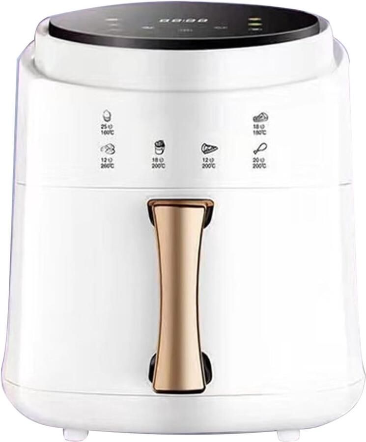 Compacte Airfryer Oven Gezond Koken Intelligent Temperatuur 8 Liter Wit Zwart