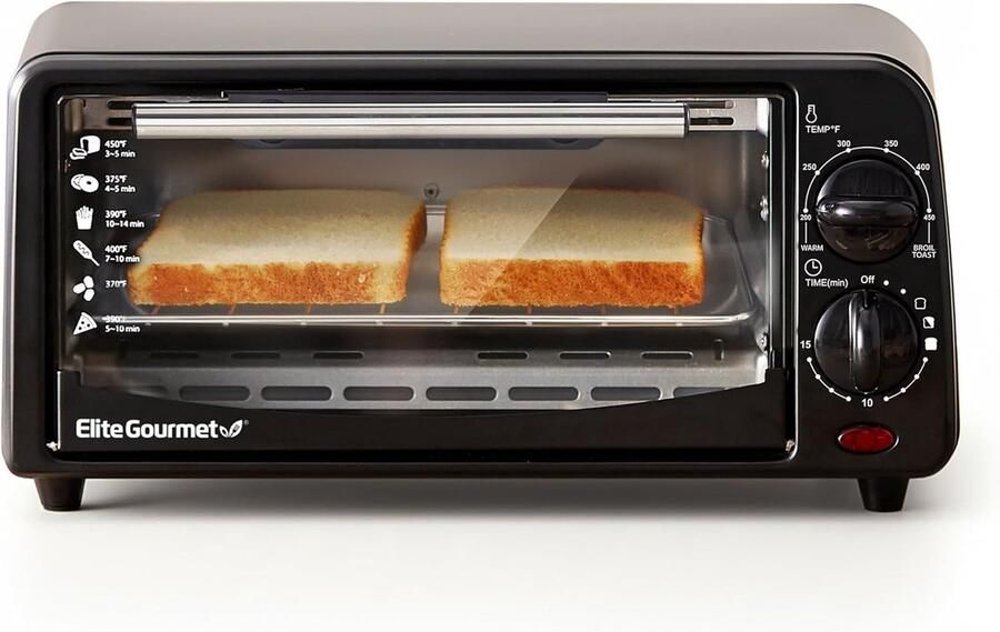 Compacte Broodrooster Oven Kleine Oven Keuken Gebruik Met Timer Niet Gespecificeerd Zwart