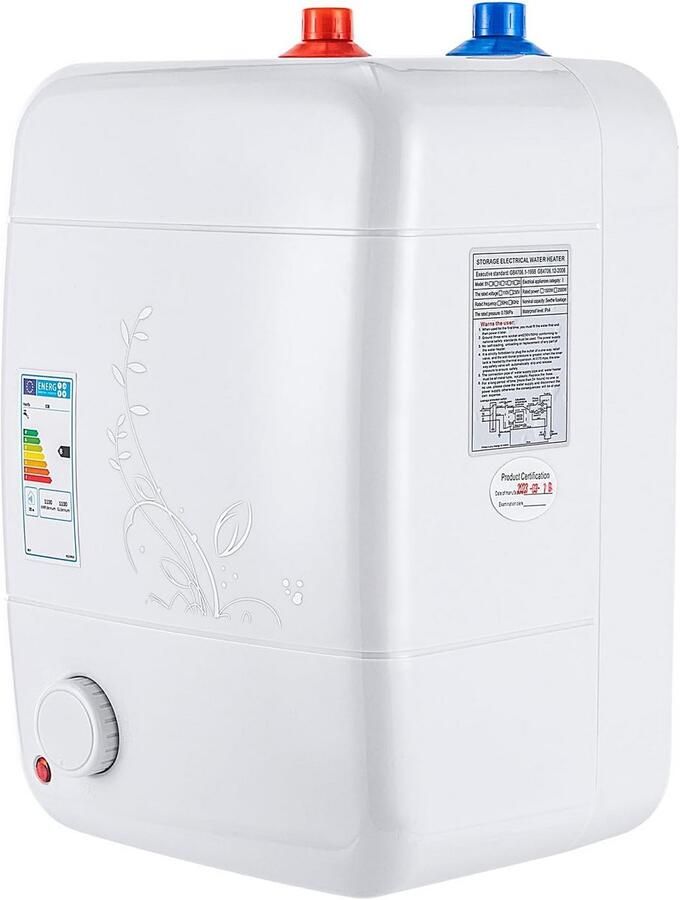 Compacte Drukvaste Boiler 8 Liter voor Onder de Goedsteen of Wastafel