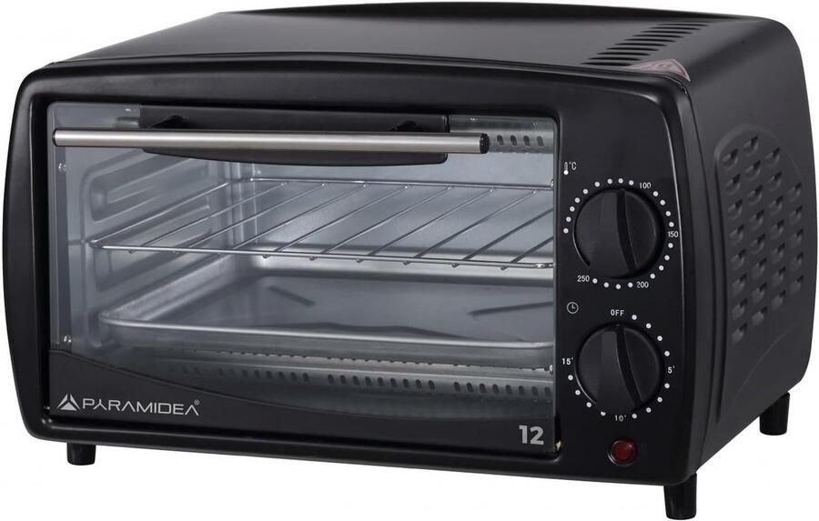 Compacte Elektrische Oven 12 Liter 650 W Zwart