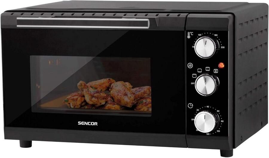 Compacte Elektrische Oven met 20 Liter Inhoud en Convectie