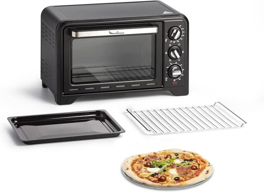 Compacte elektrische oven met convectiewarmte en 6 kookmodi