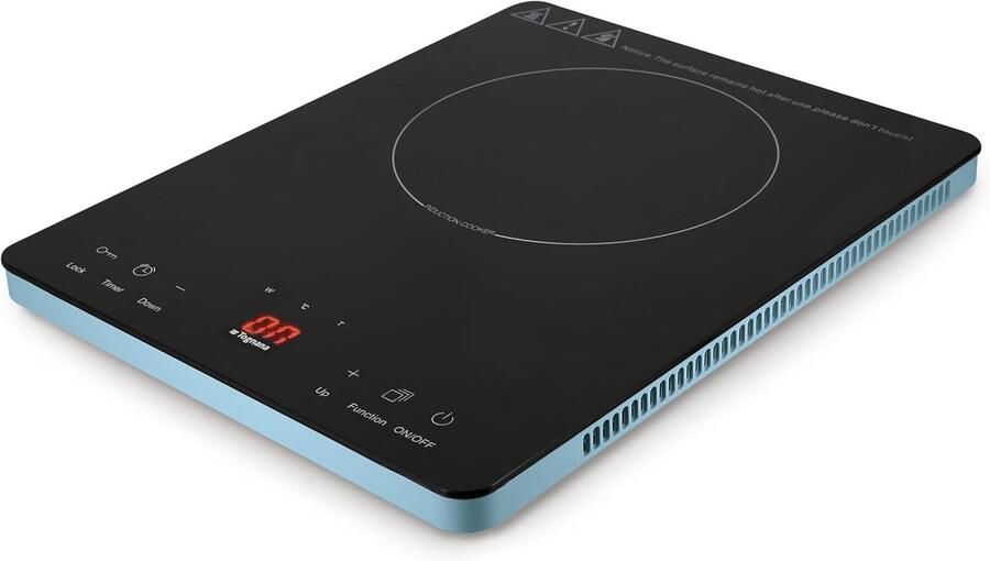 Compacte enkele inductiekookplaat 200-2000W met timer en soft-touch bediening