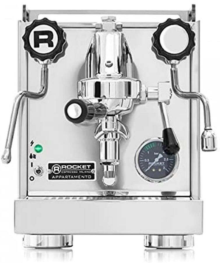 Compacte espressomachine met dubbele boiler en E61 zetgroep