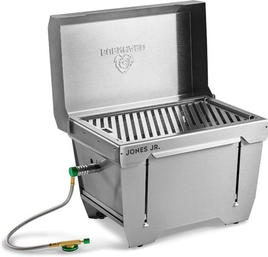 Compacte Gasgrill Draagbare Oven Outdoor Koken Snelle Opbouw 42x33x15 cm Zilver