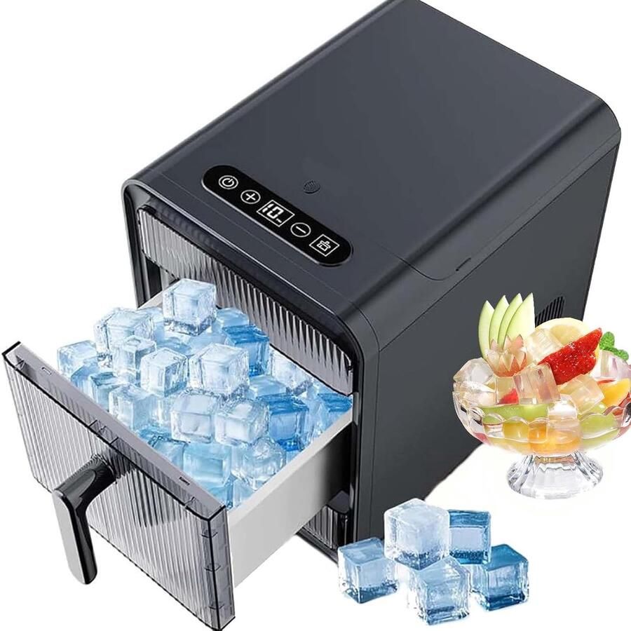 Compacte ijsmachine Draagbare maker Snelle ijsblokjes Zelfreinigende functie 1.5L reservoir