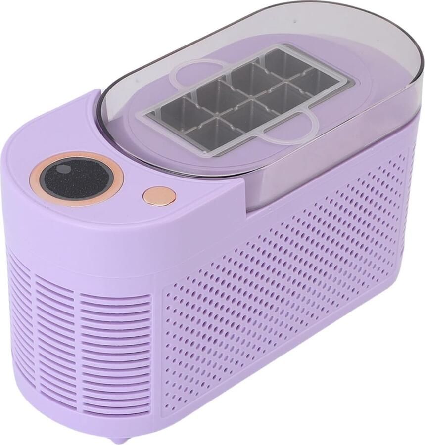 Compacte Ijsmachine IJsblokjes Maker Snel IJs Maken 8 Kubusjes Per Cyclus 120 Watt Paars