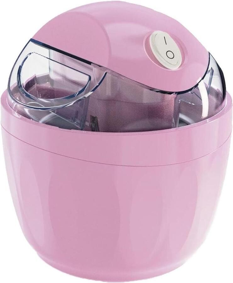 Compacte ijsmaker Gelato sorbet machine Zelf ijs maken Snelle creatie 15 min 15 porties Roze