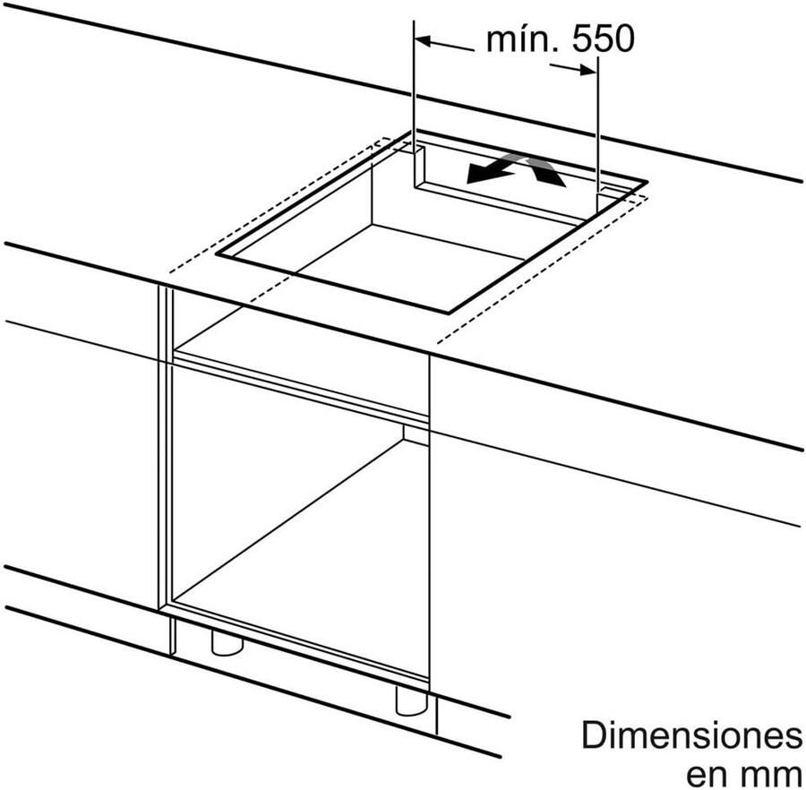 Compacte Inductiekookplaat 3-Zone Met Drie Kookzones