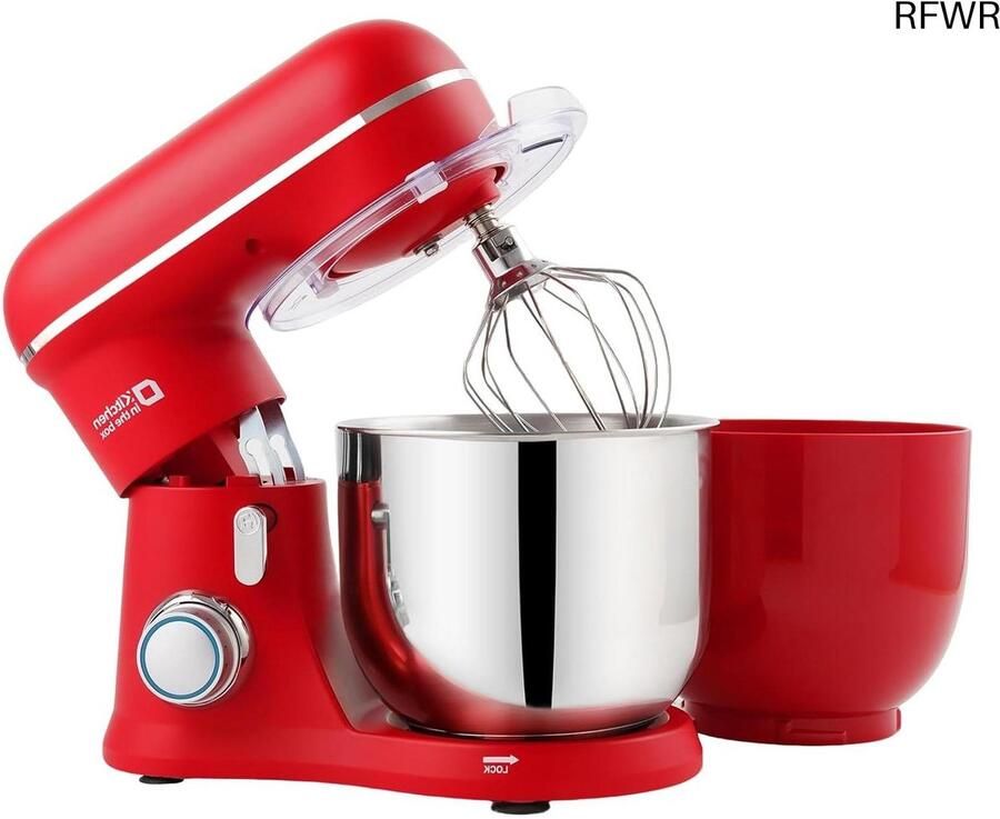 Compacte Keukenmachine met Twee 3 5L Schalen en 10 Snelheden