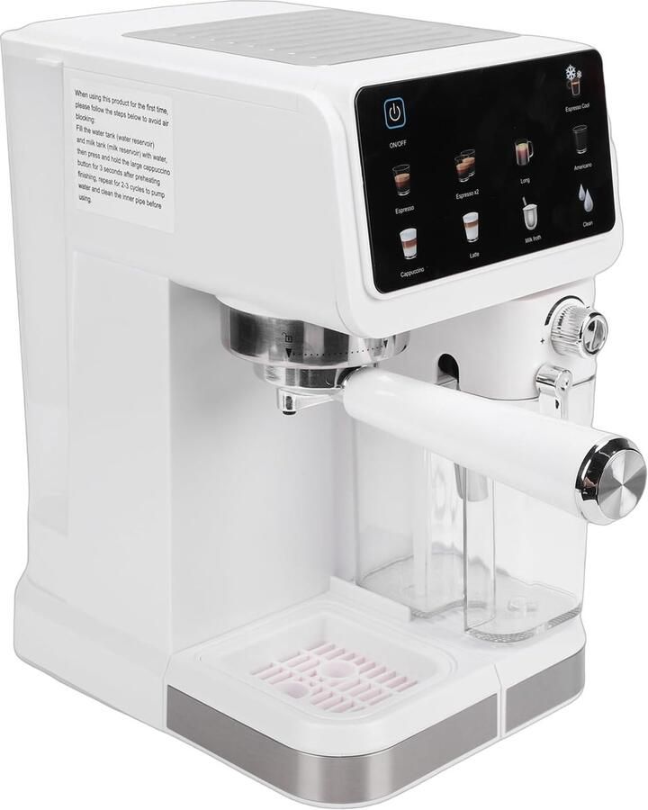 Compacte Koffiemachine Espressomachine Thuis Barista 6 Koffiemodi 15L Watertank
