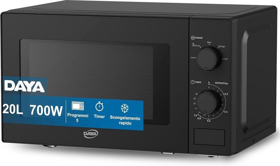 Compacte Magnetron 20 Liter met 5 Programma's en Ontdooifunctie