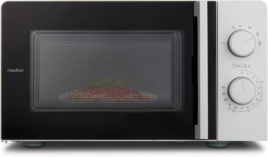 Compacte Magnetron Keuken Oven Snel Opwarmen Ruimtebesparend Ontwerp 20 Liter 700 Watt Lichtgrijs