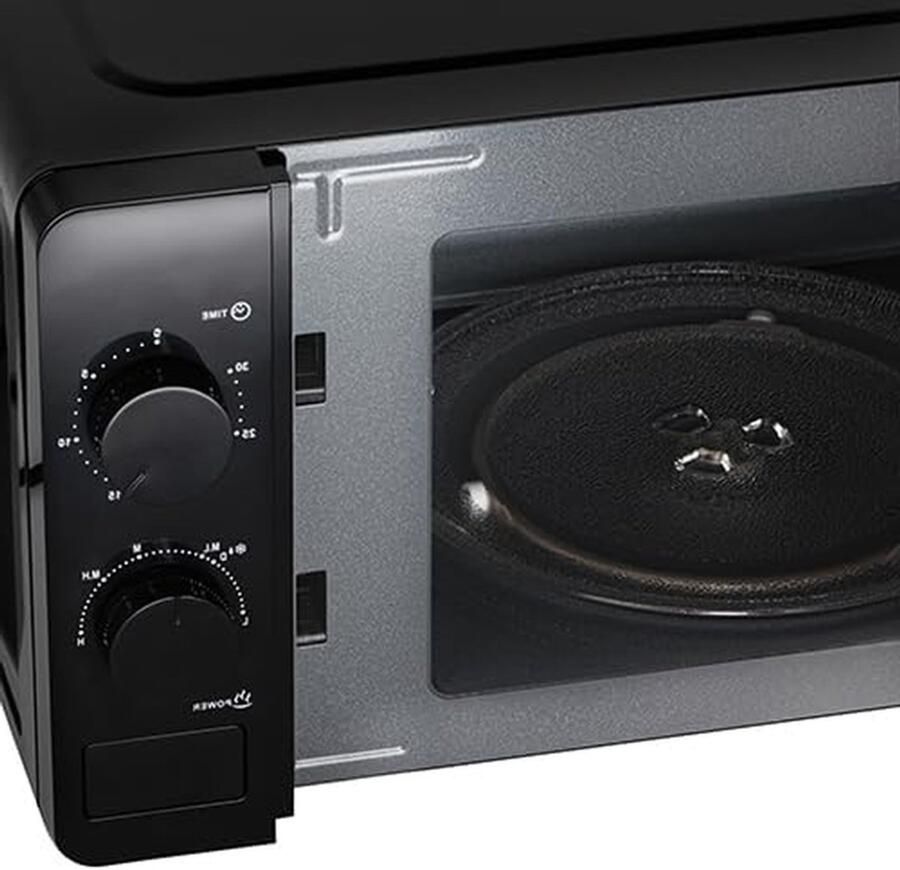 Magnetron met oven Mini oven Snel maaltijden bereiden 6 instelbare standen 20 liter inhoud Zwart