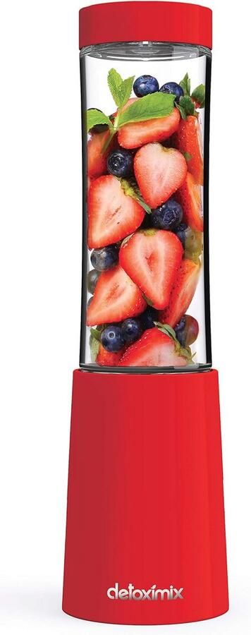 Compacte Mini Blender voor Smoothies en Milkshakes Inclusief 2 Flessen en Receptenboek