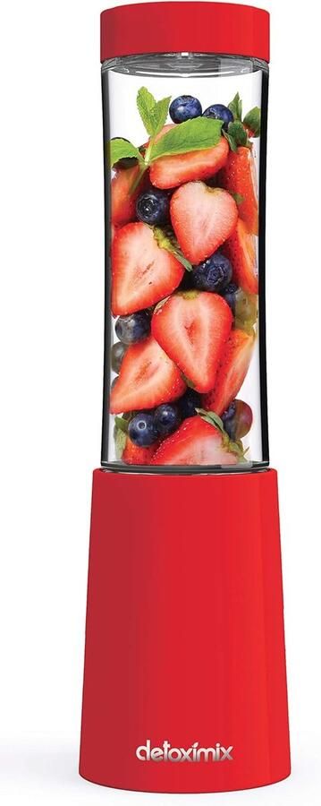 Compacte Mini Blender voor Smoothies en Milkshakes Inclusief 2 Flessen en Receptenboek