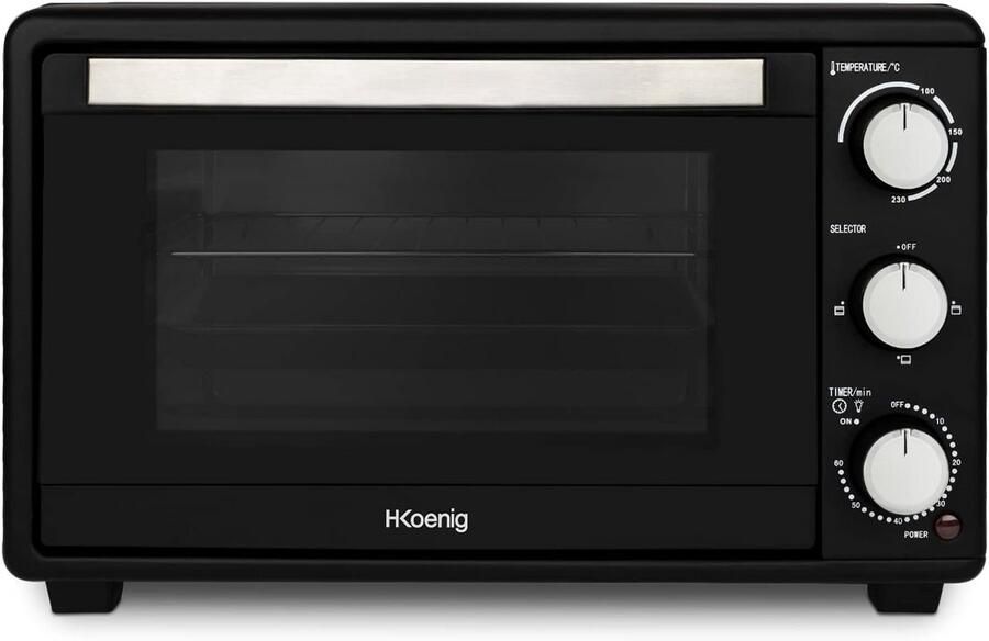 Compacte Mini Oven 25L Elektrisch Multifunctioneel 1500W met Timer en 230°C