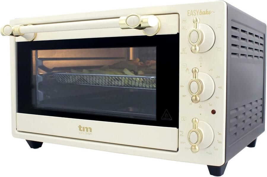 Compacte Minioven met Airfryer Functie (20L) Retro Design 5 Programma's