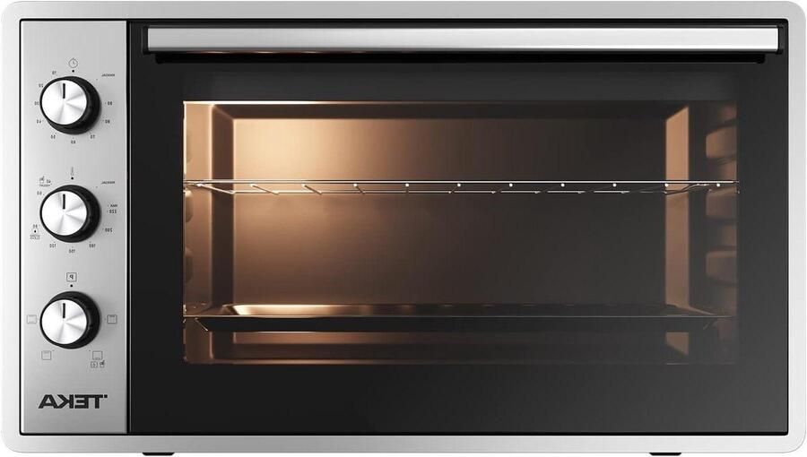 Compacte Oven Inbouwoven Keuken Thuis Koken Hydroclean Reiniging 42 Liter Capaciteit Grijs
