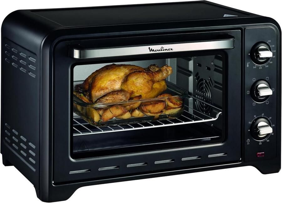 Compacte Oven Mini Oven Thuis Bakken 33 Liter Capaciteit 1600 Watt Zwart