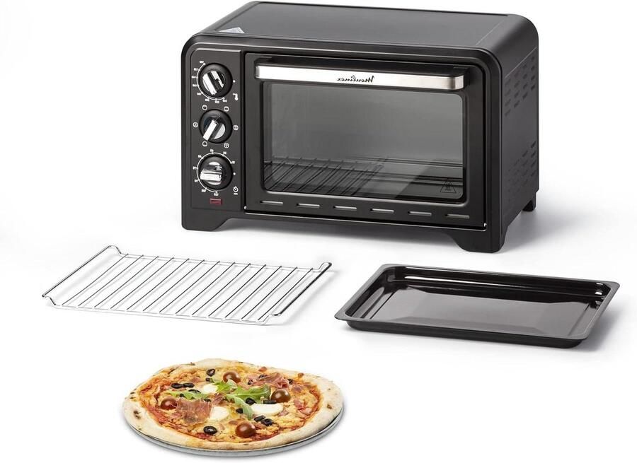 Compacte Oven Mini Ovens Dagelijks Koken 6 Kookmodi 19 Liter Zwart