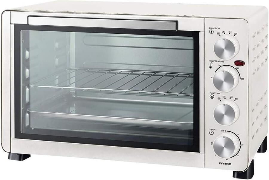Compacte Ovens 30 Liter Elektrisch Met Timer En Temperatuurregeling Wit
