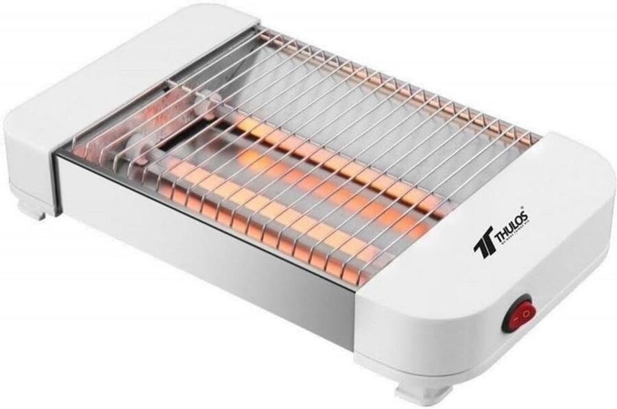 Compacte Platte Broodrooster voor Alle Soorten Brood met Kruimellade