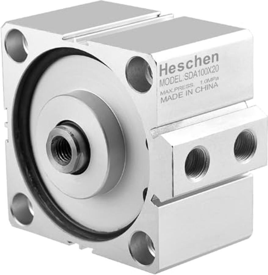 Compacte Pneumatische Aluminium Luchtcilinder 100mm Boring 20mm Slag 3 8 PT Poort