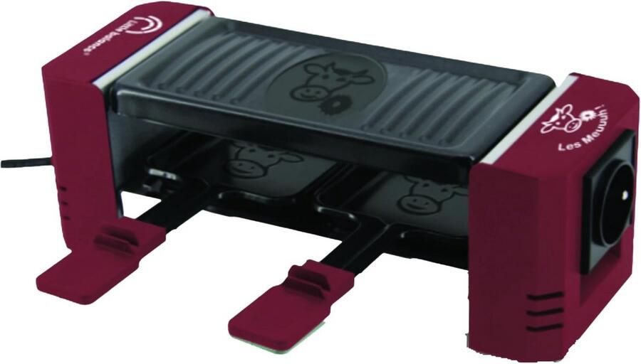 Compacte Raclette voor 2 Personen met Seriële Verbinding PFAS-vrij