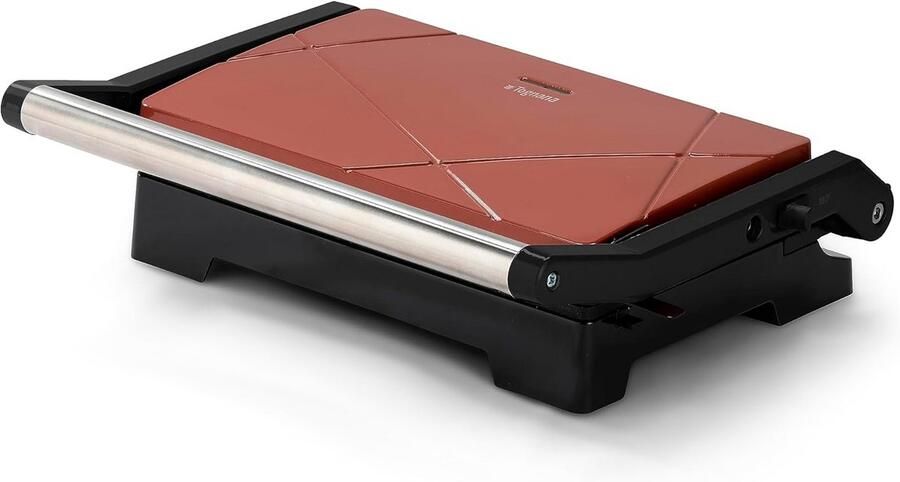 Compacte Retro Elektrische Grill en 2-in-1 Contactgrill met Thermostaat