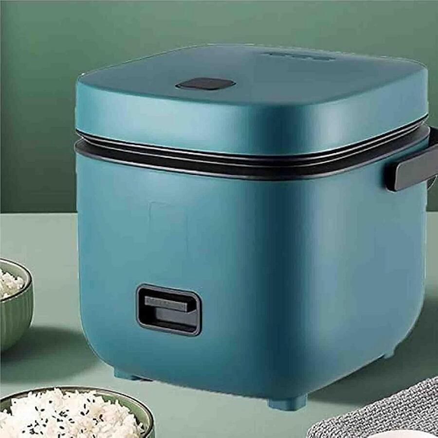 Compacte Rijstkoker 1.2L voor 1-2 Personen met Antiaanbaklaag en Stoomfunctie