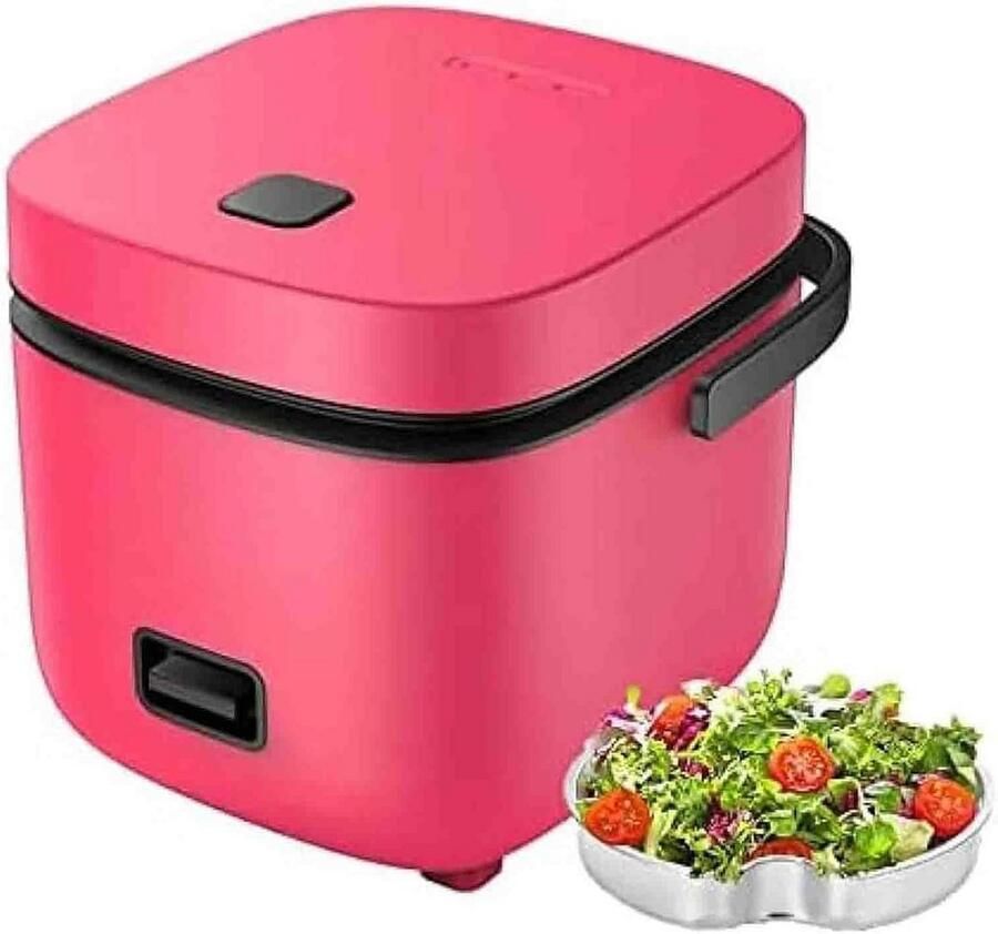 Compacte Rijstkoker 1.2L voor 1-2 Personen met Stoomfunctie