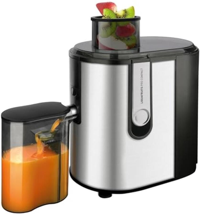 Compacte Sapcentrifuge 600W 1 2 Liter 44dB Roestvrij Staal