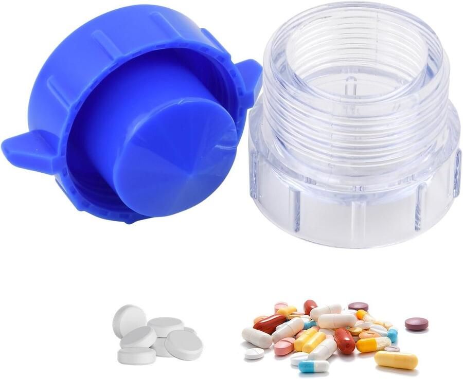 Compacte tablettenhakmolen en vijzel voor het eenvoudig malen snijden en poederiseren van medicijnen en kruiden - Foto 1