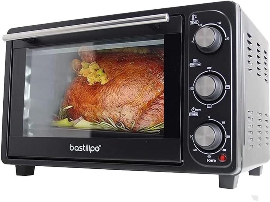 Compacte Tafeloven 23 Liter (1500W) met Timer Zwart