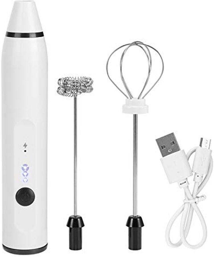 Compacte USB-oplaadbare elektrische garde en melkschuimer