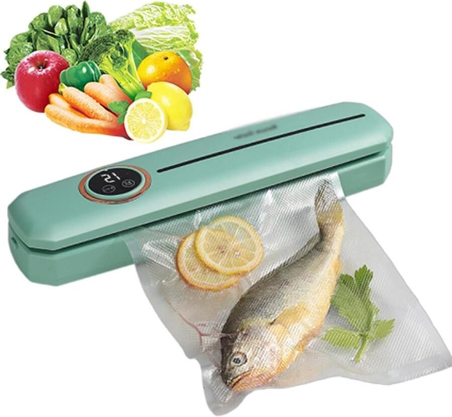 Compacte Vacumeermachine Voedselverzegelaar Vacuümmachine Voedsel Bewaren Bediening met één knop 33 cm breed A