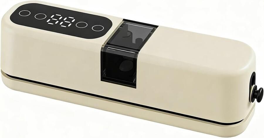 Compacte vacuümsealer Geschikt voor slimme voedselconservering van vlees kaas en maaltijdbereiding (beige)