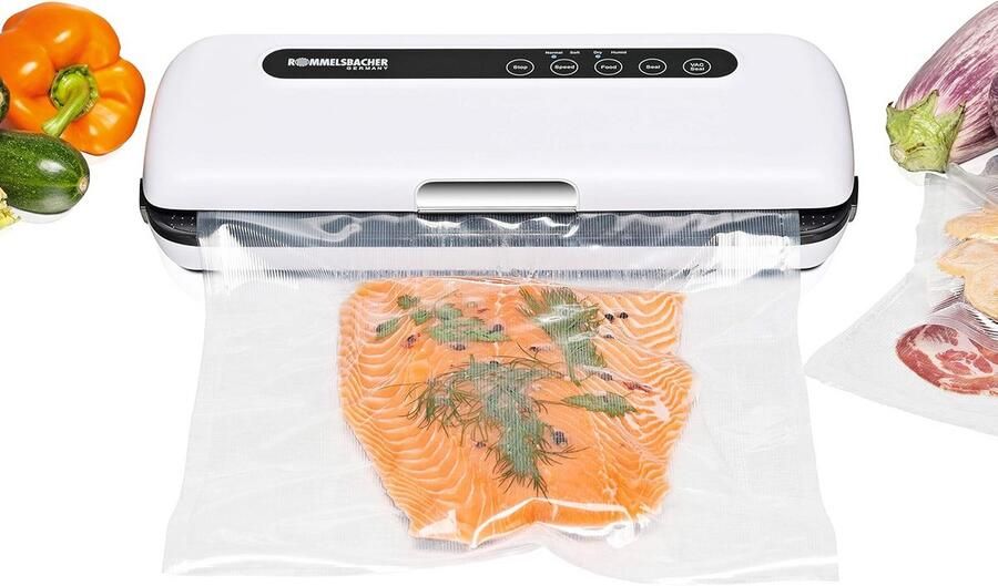 Compacte vacuümsealer voor langdurige voedselconservering zuigcapaciteit 9 l min