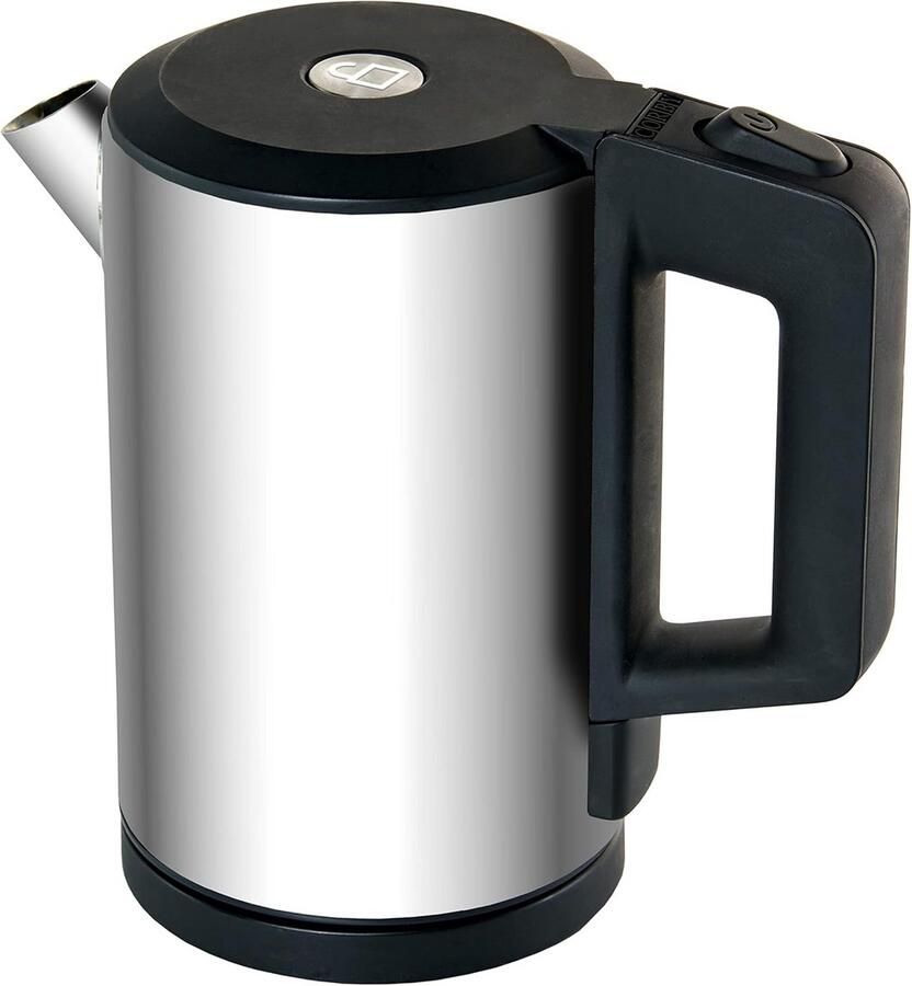 Compacte Waterkoker 0.6 Liter RVS Ideaal voor Hotels en Reizen (EU Stekker)