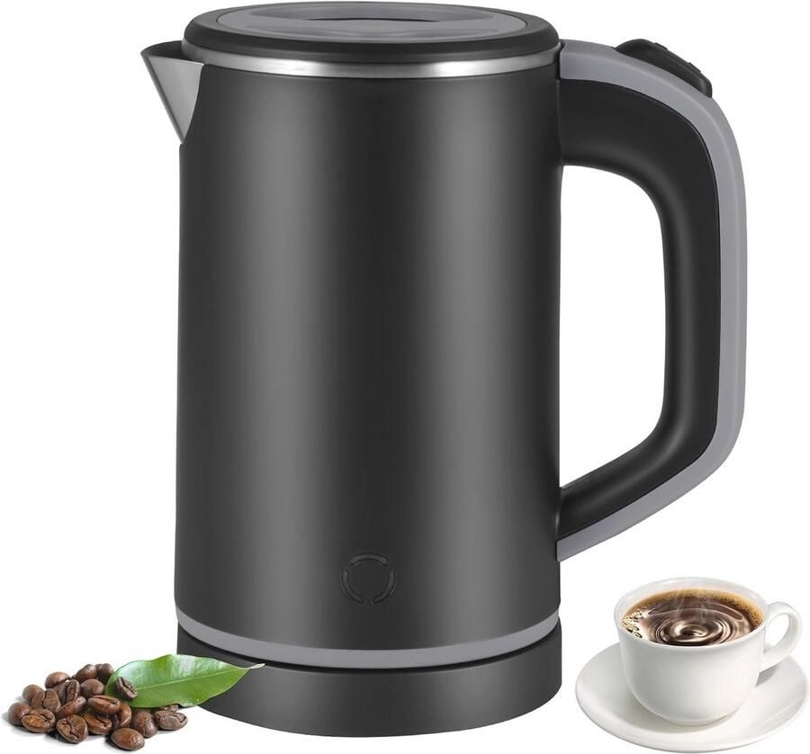 Compakte elektrische waterkoker 800 ml Mini reiswaterkoker met automatische uitschakeling Snel koken in 5 minuten