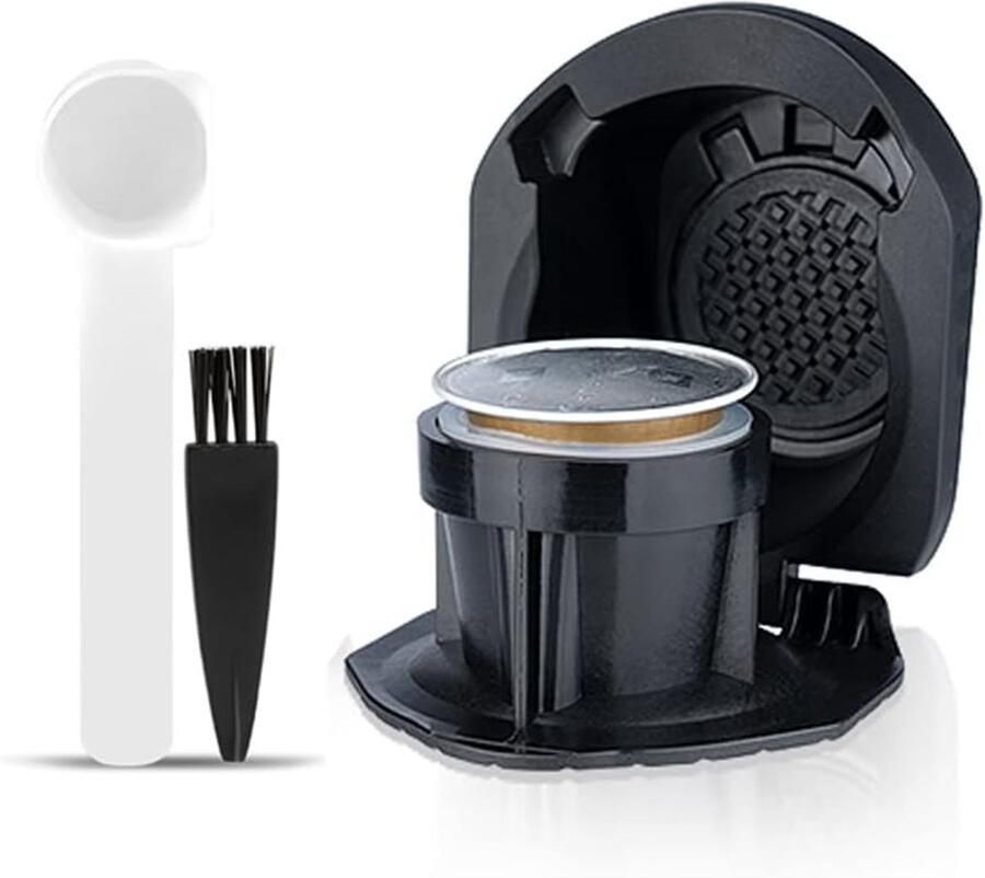 Compatibel met Dolce Gusto Nespresso koffiecapsule-omzetter geïntegreerd ontwerp vibratie wegwerpbare en herbruikbare capsule-accessoires voor koffiezetapparaat