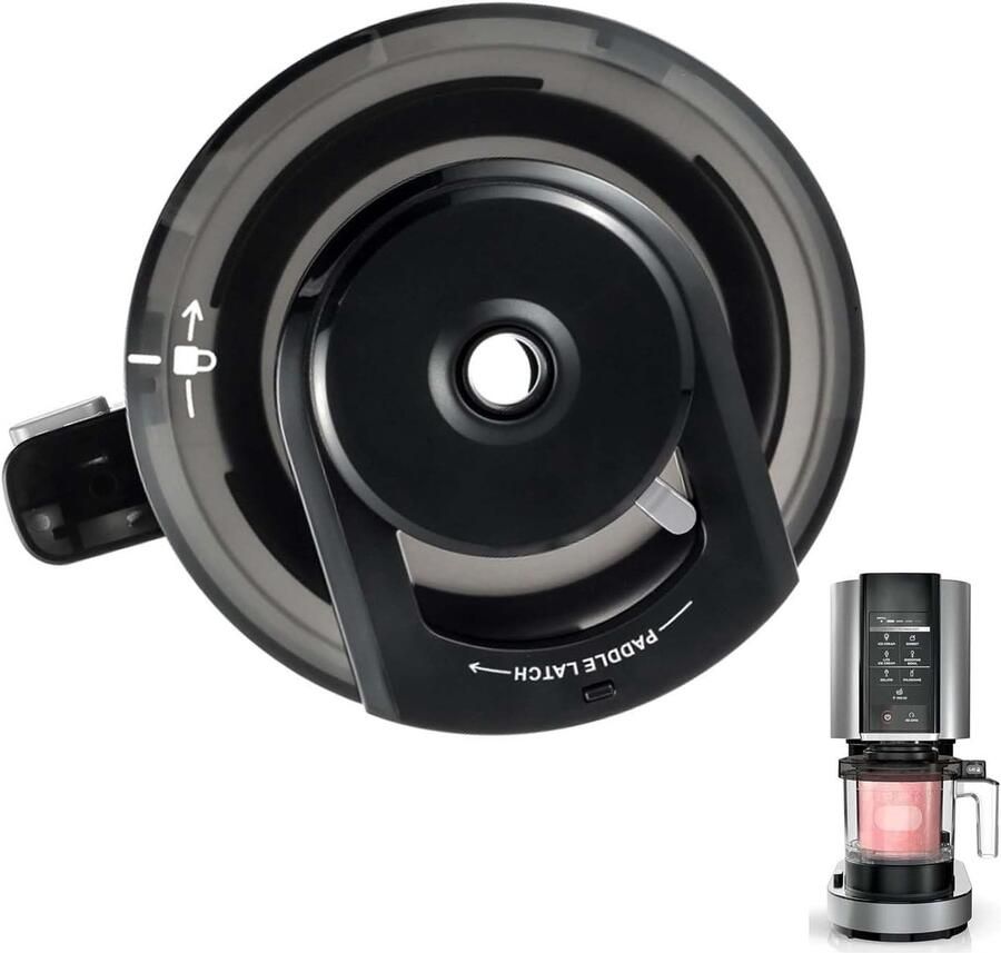 Compatibel met Ninja Creami NC500-serie IJsmachines herbruikbaar vervangingsdeksel geschikt voor de NC500-serie NC500 NC501 accessoires voor ijsmachines (GEEN roerpeddel)