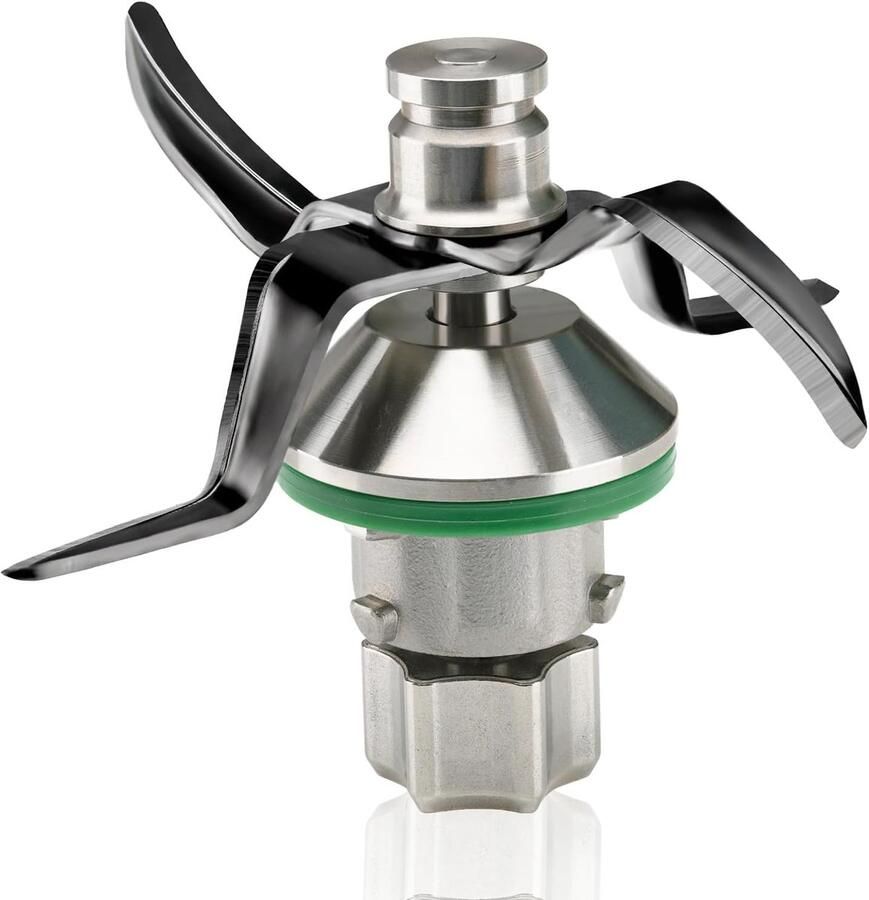 Compatibel met TM6 en TM7 reservemes van roestvrij staal met PVD-titanium coating en afdichtring 4-mesjes voor keukenmachine