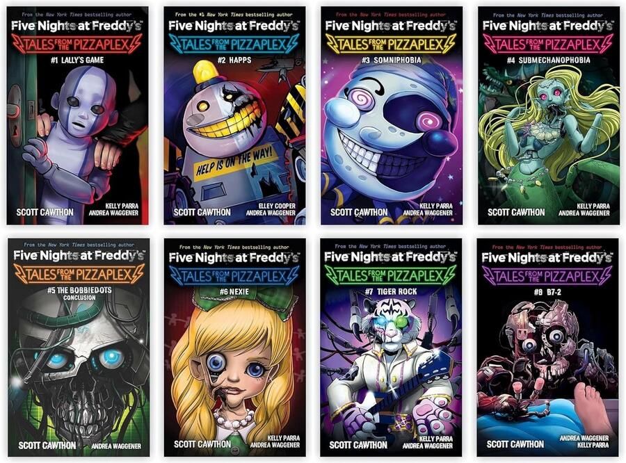 Complete Boekenset: 8 Delen Tales from the Pizzaplex Serie Horrordeel Voor Fans